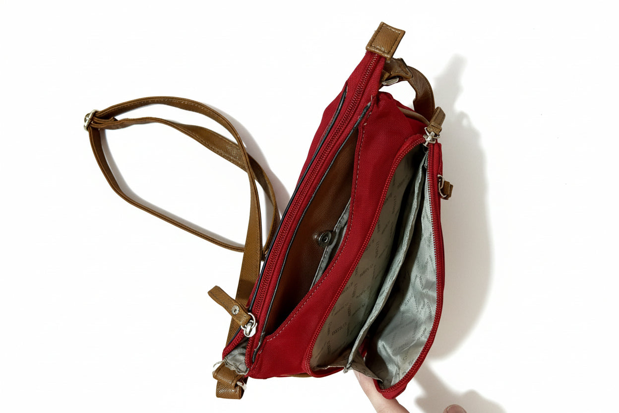 Roots 73 Red Crossbody Shoulder Bag