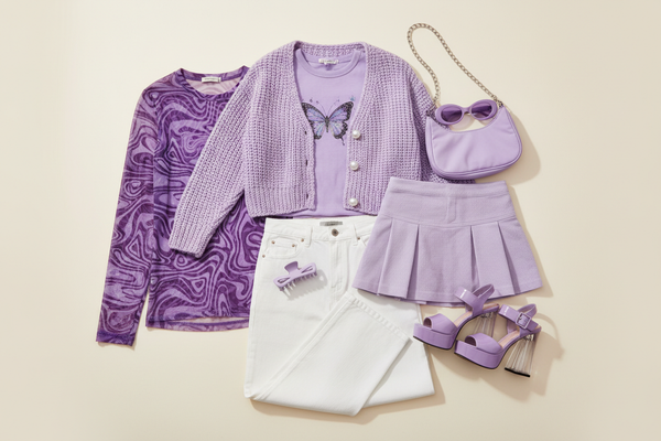 9-Piece Lavender Y2K Bundle