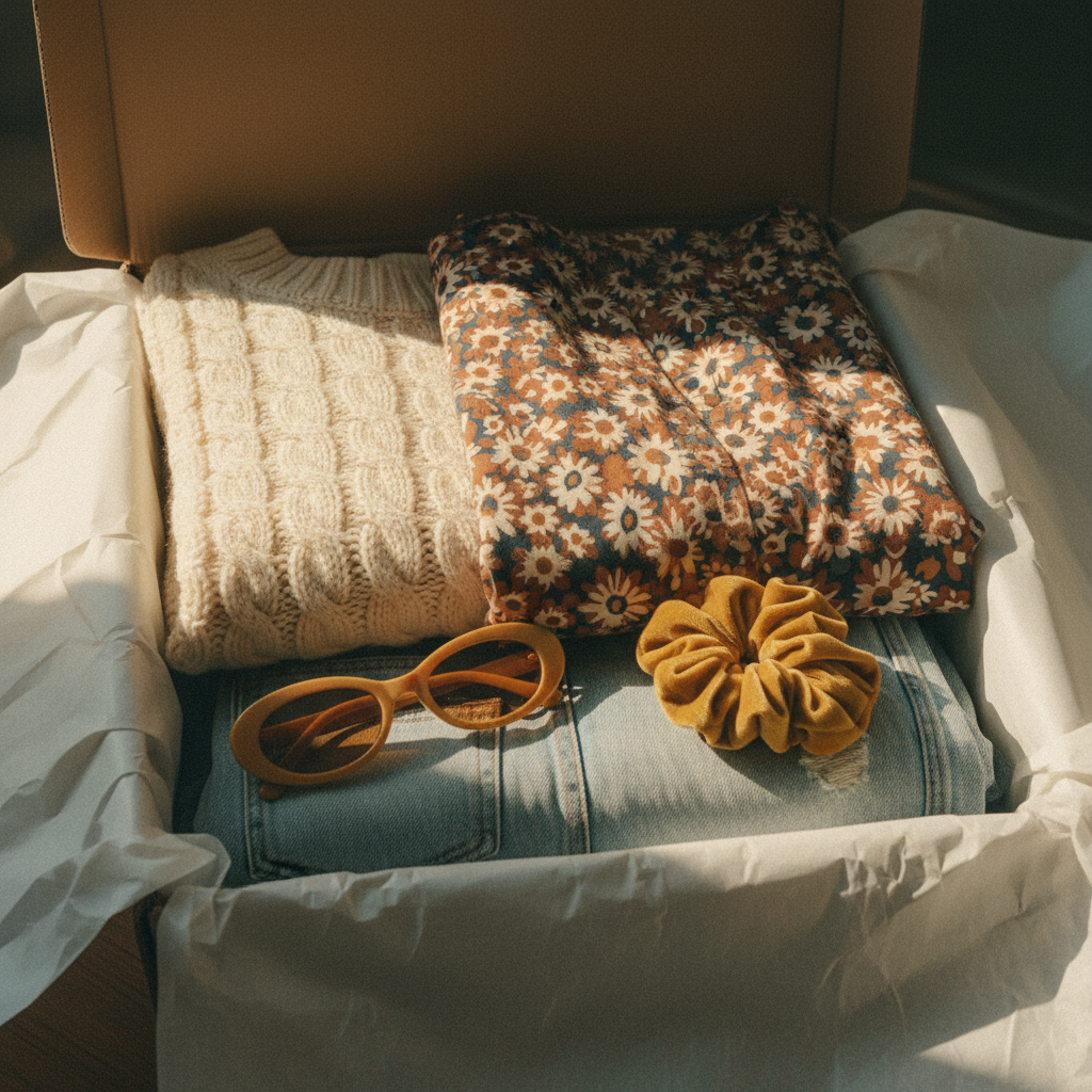 Vintage clothing unboxing